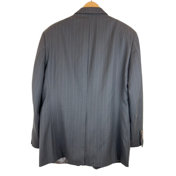 Ralph Ralph Lauren Suit 42R 36x30 Classic Black Pinstripe 100% Wool - Picture 5 of 7